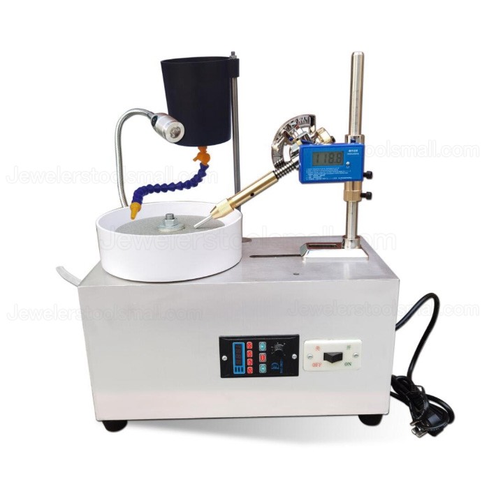 Gem Faceting Machine Gemstone Lapidary Jade Grinding Jewellers Polishing Machine Digital Display